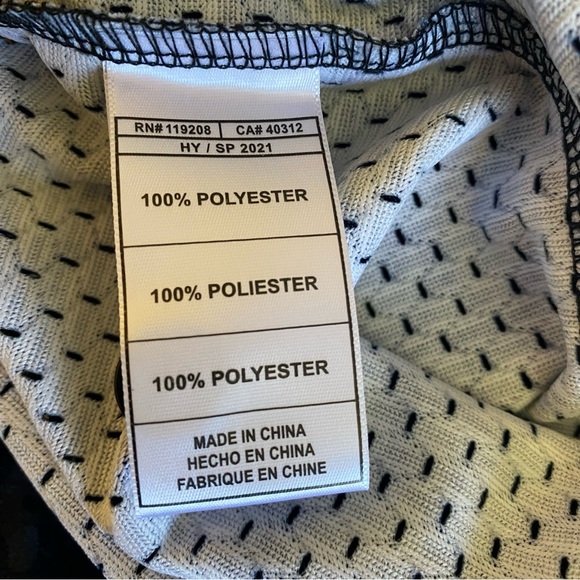 Mitchell & Ness Wild Life Mesh Miami Futbol button front jersey size small - Picture 5 of 9